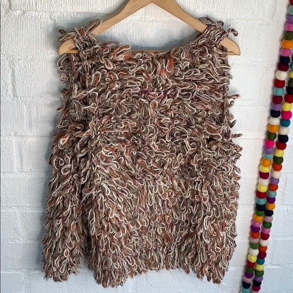 Anthropologie Hand Knit by Ollie Open Sweater Vest - Picture 7 of 7